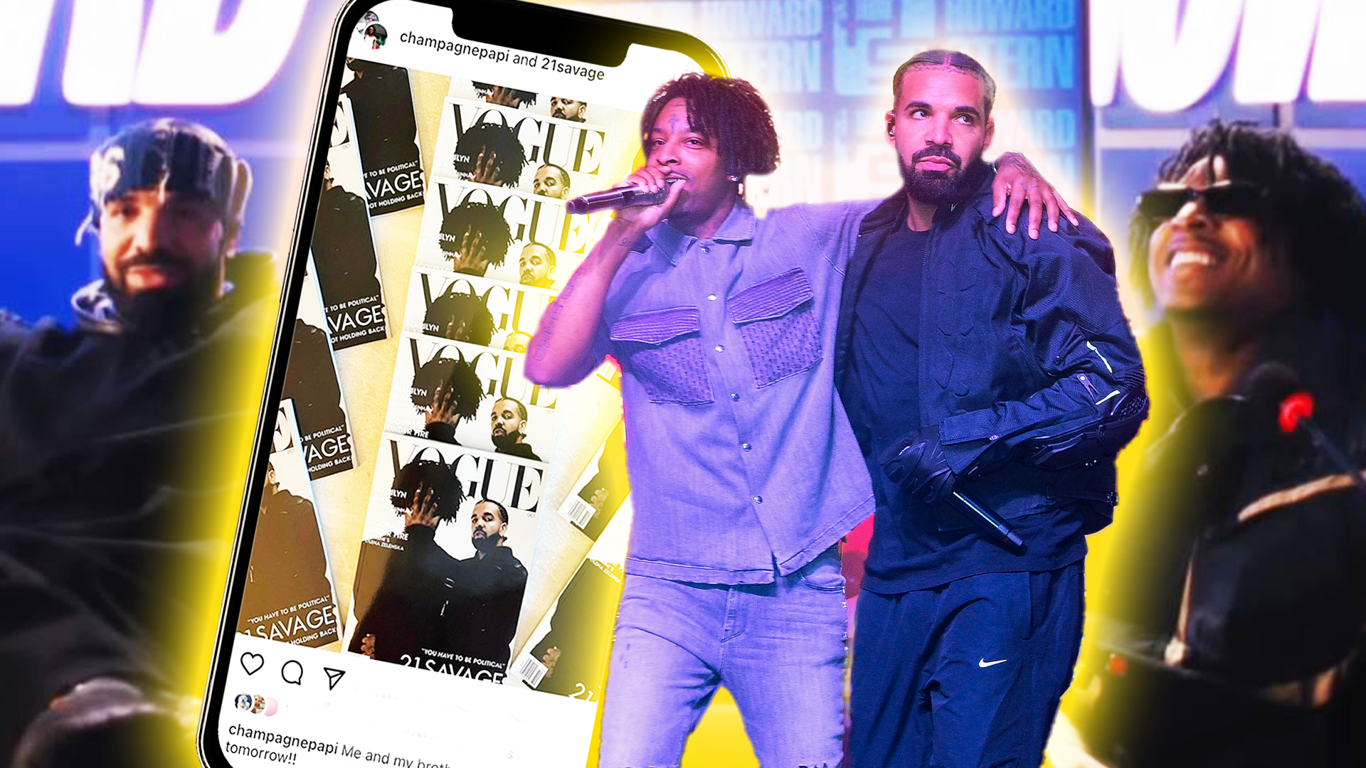 Drake, 21 Savage Fake Album Promo: Tiny Desk, Howard Stern