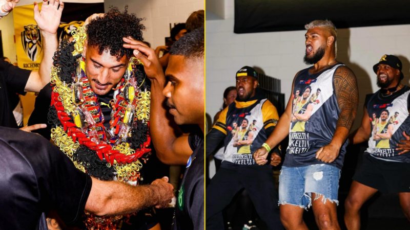 ‘So much spirit’: Kiwi AFL player’s family honour him with a surprise haka before his debut