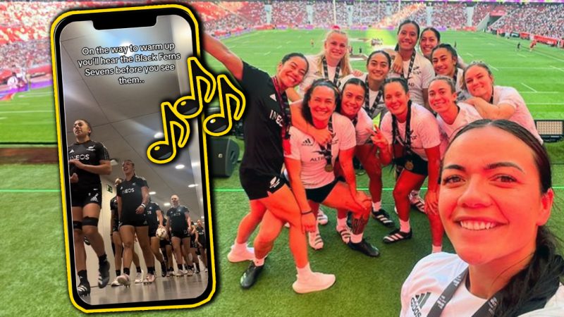 'Overwhelmed with pride': NZ's Black Ferns Sevens show off unreal voices in pre-game hype up