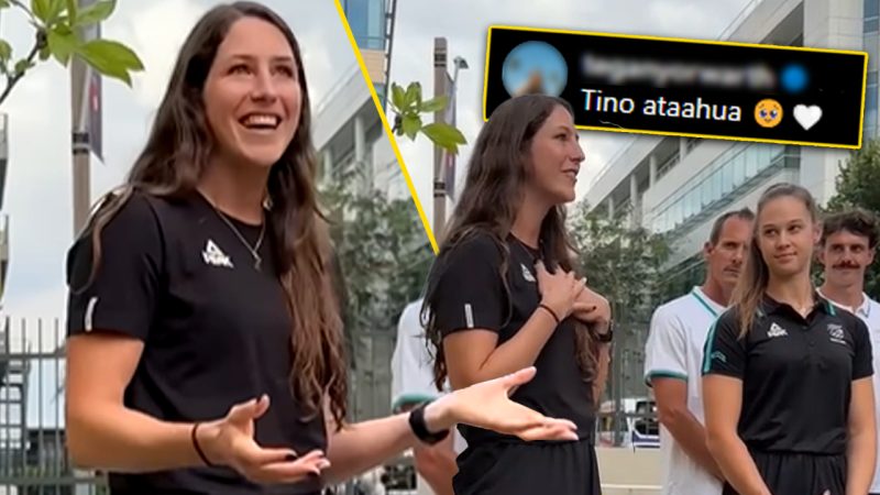 WATCH: NZ Olympian Eliza McCartney wows with impressive Te Reo welcome to fellow Kiwi athletes